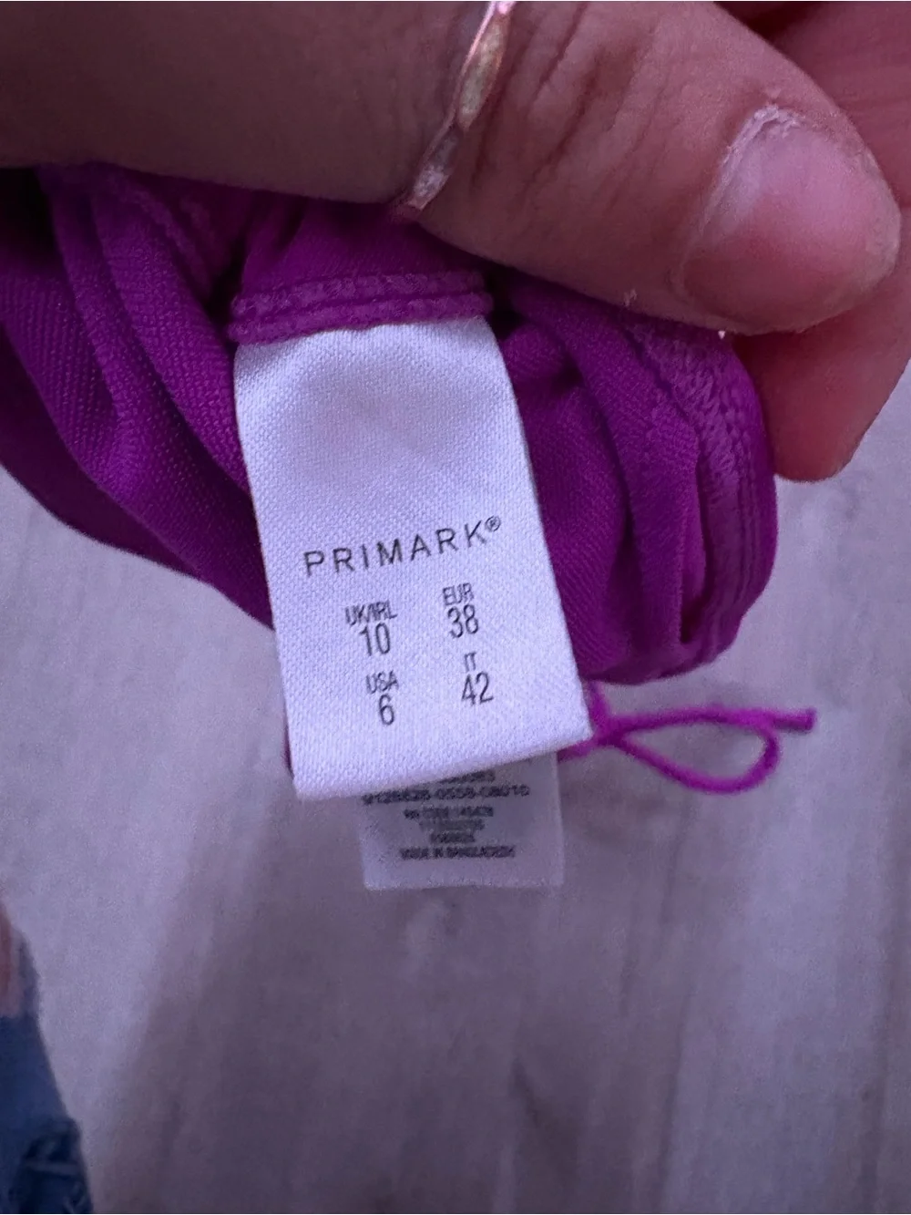 Primark Purple and Beige Triangle Bikini Tops